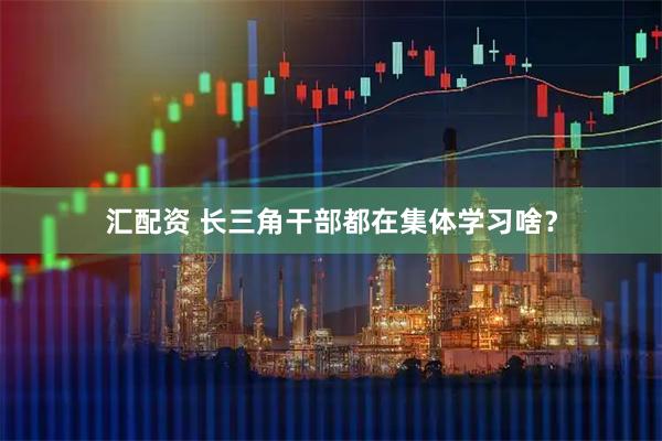 汇配资 长三角干部都在集体学习啥？
